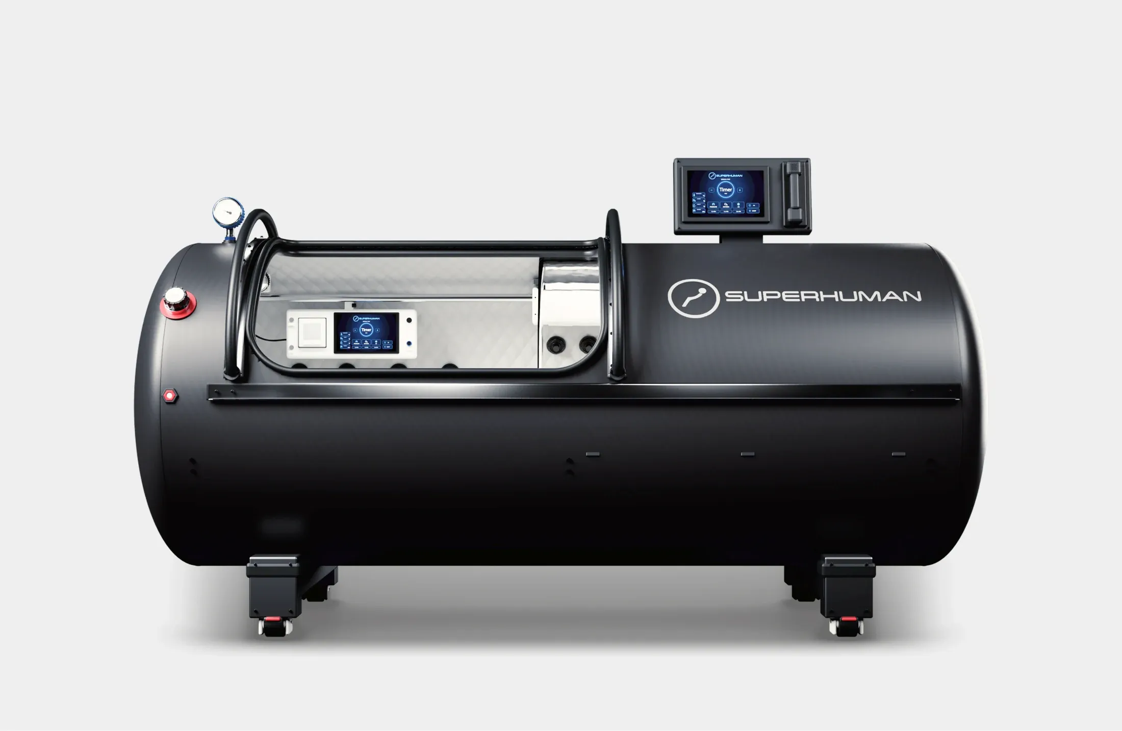 Superhuman L1 single-person hard-shell hyperbaric chamber rated to 2.0 ATA