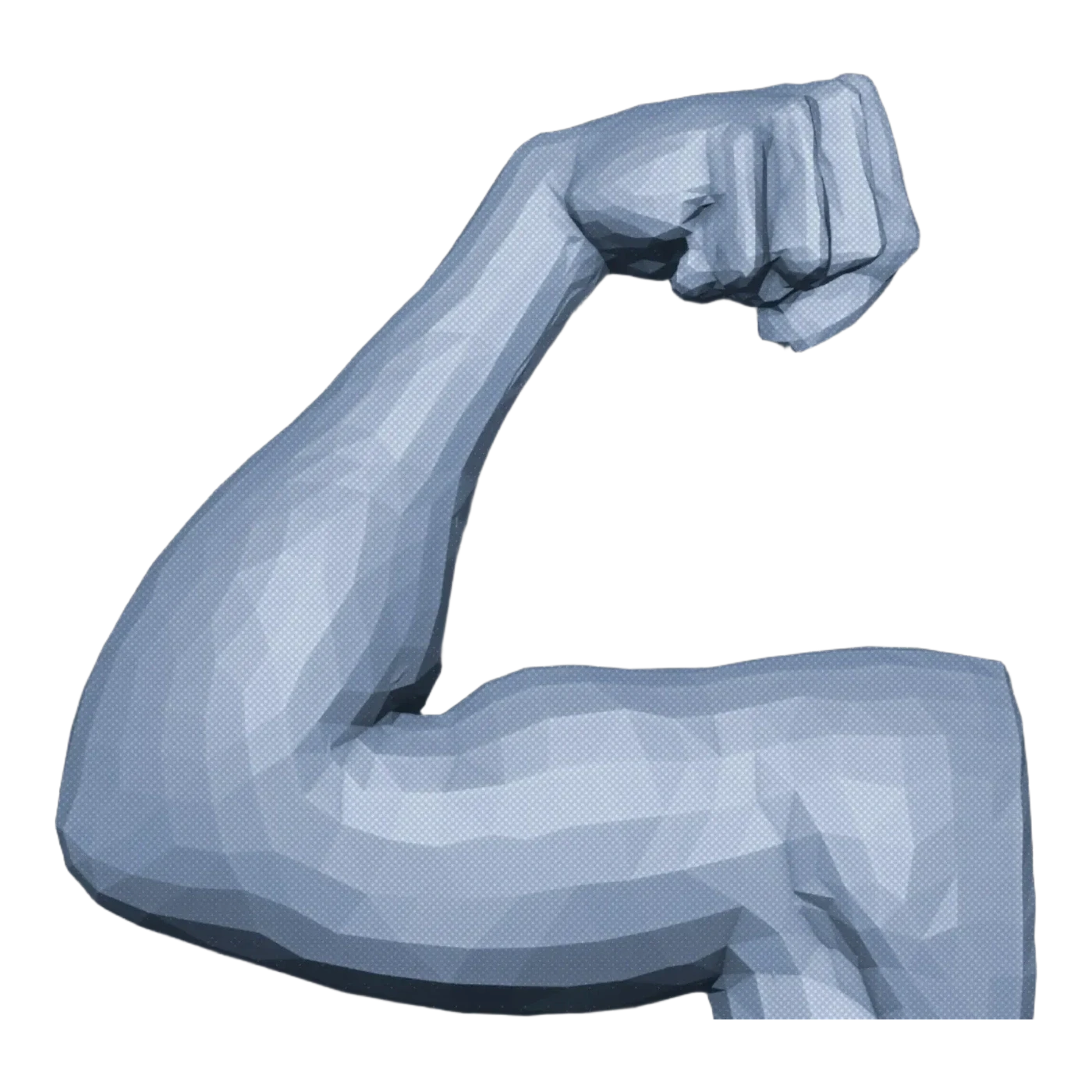 Low-poly render of a human skeletal muscle