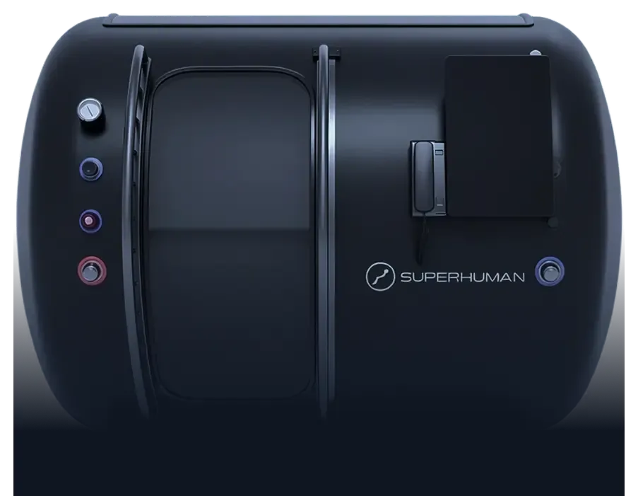 Superhuman T2 two-person hard-shell hyperbaric chamber render