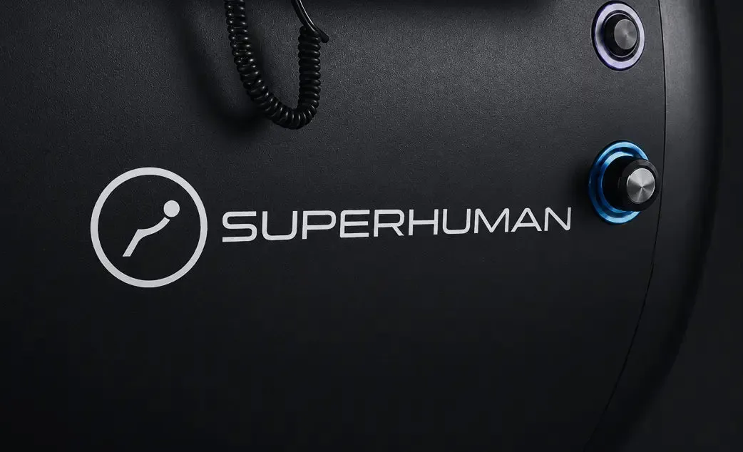 Custom exterior finish on a Superhuman hard-shell hyperbaric chamber