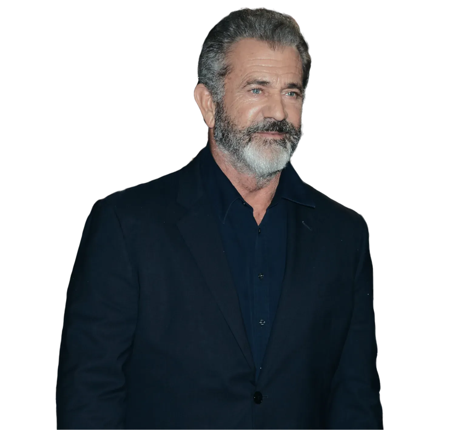 Mel Gibson in a dark suit