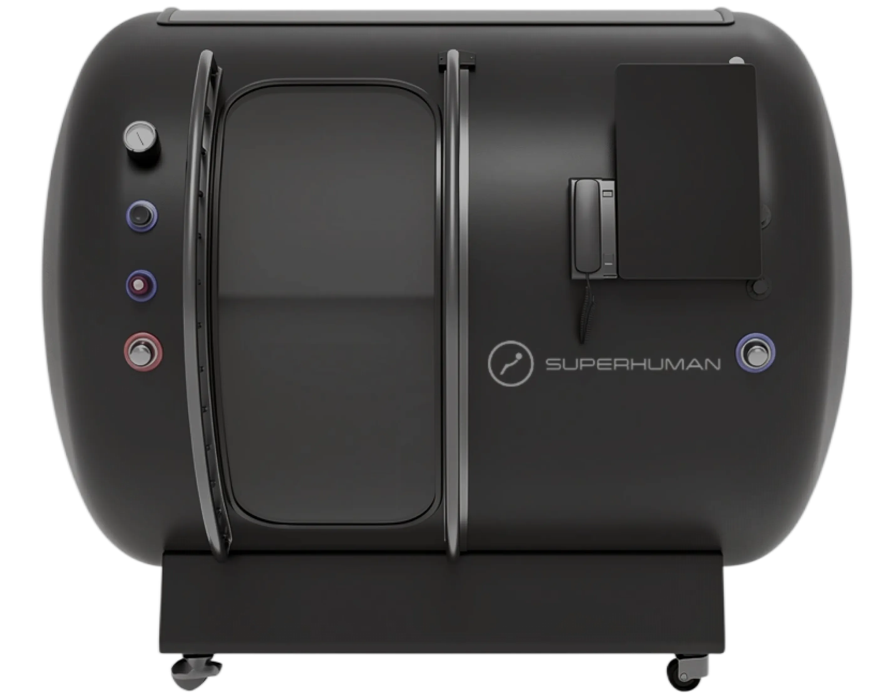 Superhuman T2 two-person hard-shell hyperbaric chamber render