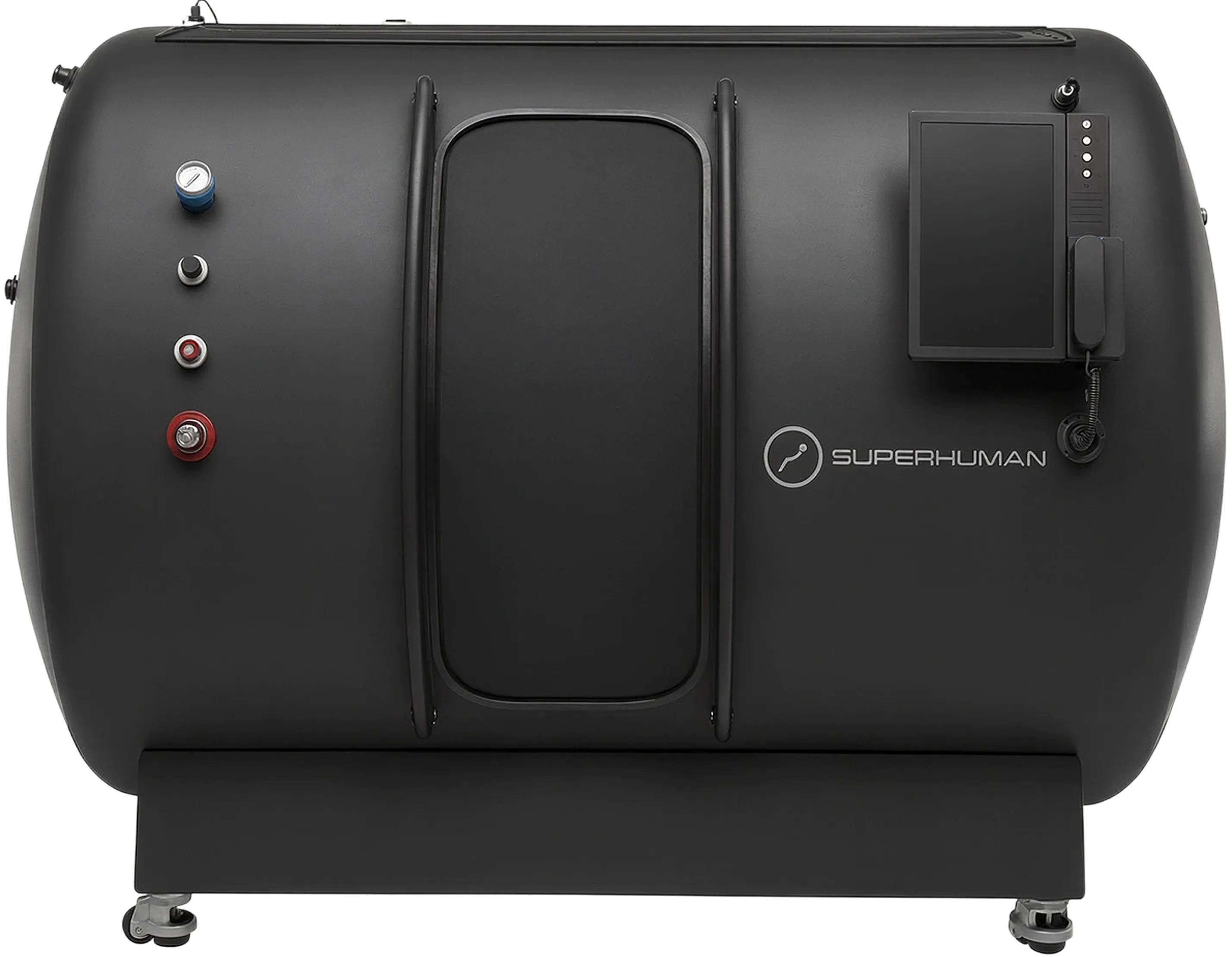 Superhuman T4 four-person hard-shell hyperbaric chamber render
